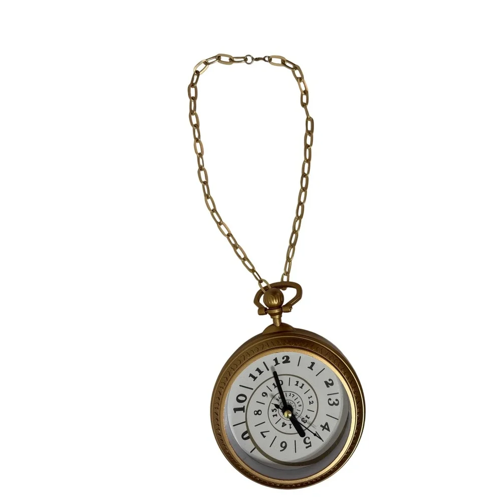 Disney Descendants Rise of Red Pocket Watch Gold Spiral Face Cosplay Prop 5in